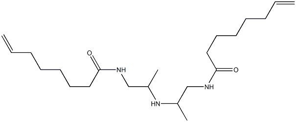 N,N'-[Iminobis(2-methyl-2,1-ethanediyl)]bis(7-octenamide) Struktur