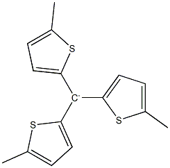 Tris(5-methyl-2-thienyl)methyl cation Struktur