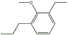 1-Methoxy-2-ethyl-6-propylbenzene Struktur