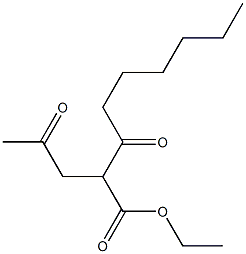 2-(2-Oxopropyl)-3-oxononanoic acid ethyl ester Struktur