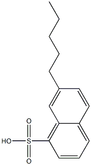 7-Pentyl-1-naphthalenesulfonic acid Struktur