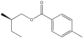 (-)-p-Toluic acid (R)-2-methylbutyl ester Struktur