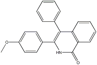 3-(4-Methoxyphenyl)-4-phenyl-1(2H)-isoquinolinone Struktur