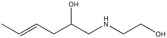 1-[(2-Hydroxyethyl)amino]-4-hexen-2-ol Struktur