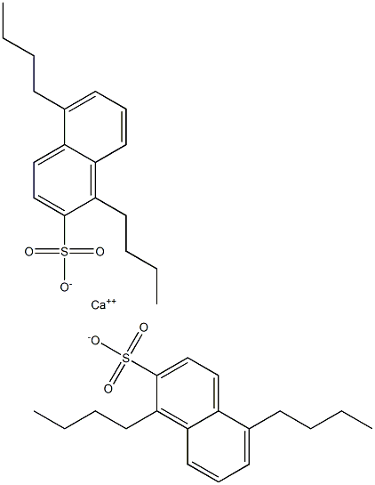 Bis(1,5-dibutyl-2-naphthalenesulfonic acid)calcium salt Struktur