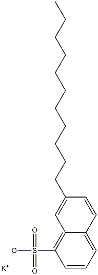 7-Undecyl-1-naphthalenesulfonic acid potassium salt Struktur