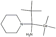 1-(Trimethylgermyl)-1-piperidino-2,2-dimethylpropan-1-amine Struktur