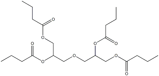 3,3'-Oxybis(1,2-propanediol dibutanoate) Struktur