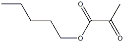 2-Oxopropionic acid pentyl ester Struktur