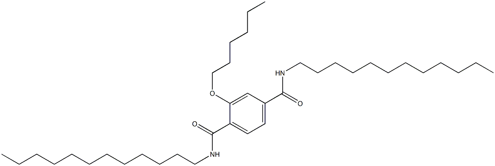 2-(Hexyloxy)-N,N'-didodecylterephthalamide Struktur