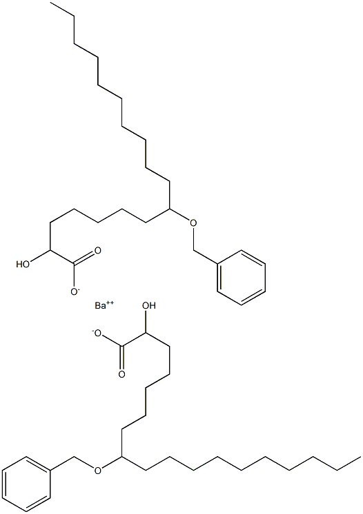 Bis(8-benzyloxy-2-hydroxystearic acid)barium salt Struktur