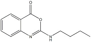 2-Butylamino-4H-3,1-benzoxazin-4-one Struktur