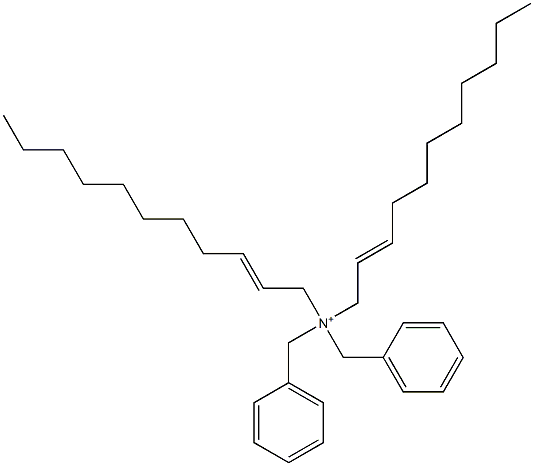 Di(2-undecenyl)dibenzylaminium Struktur