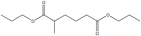 2-Methyladipic acid dipropyl ester Struktur