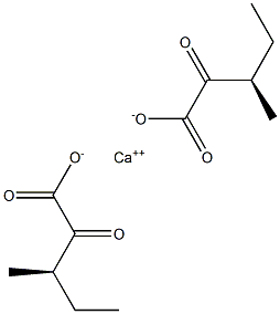 Bis[(R)-2-oxo-3-methylpentanoic acid] calcium salt Struktur