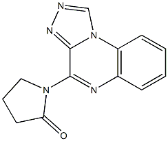 4-(2-Oxo-1-pyrrolidinyl)[1,2,4]triazolo[4,3-a]quinoxaline Struktur