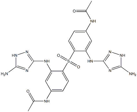 [(5-Amino-1H-1,2,4-triazol-3-yl)amino][4-(acetylamino)phenyl] sulfone Struktur