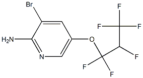 2-Amino-3-bromo-5-(1,1,2,3,3,3-hexafluoropropyloxy)pyridine Struktur