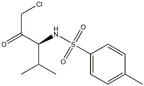 N-[(S)-3-Chloro-1-isopropyl-2-oxopropyl]-4-methylbenzenesulfonamide Struktur