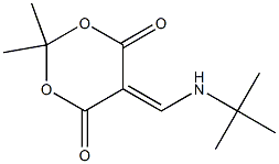 5-[(tert-Butylamino)methylene]-2,2-dimethyl-1,3-dioxane-4,6-dione Struktur