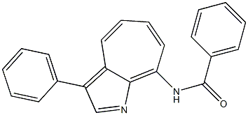 8-Benzoylamino-3-phenyl-1-azaazulene Struktur