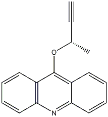 9-[(S)-1-Methyl-2-propynyloxy]acridine Struktur