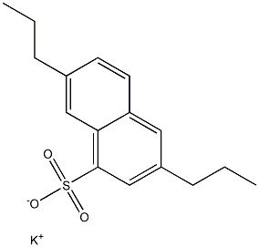 3,7-Dipropyl-1-naphthalenesulfonic acid potassium salt Struktur