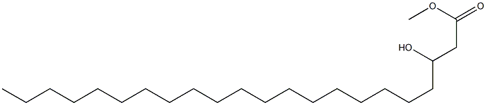 3-Hydroxydocosanoic acid methyl ester Struktur