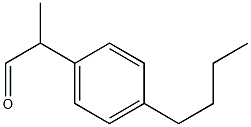 2-(4-Butylphenyl)propionaldehyde Struktur