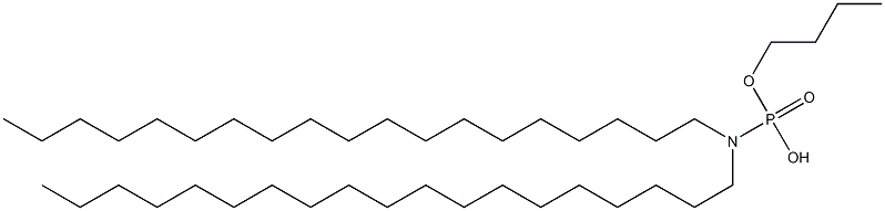 N,N-Dinonadecylamidophosphoric acid hydrogen butyl ester Struktur