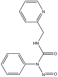 1-Phenyl-1-nitroso-3-[(2-pyridinyl)methyl]urea Struktur