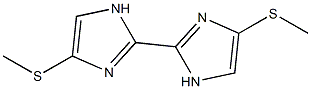 4,4'-Bis(methylthio)-2,2'-bi[1H-imidazole] Struktur