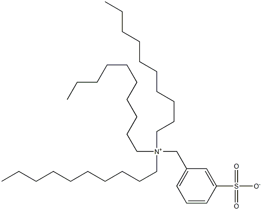 N,N,N-Trisdecyl-3-sulfonatobenzenemethanaminium Struktur