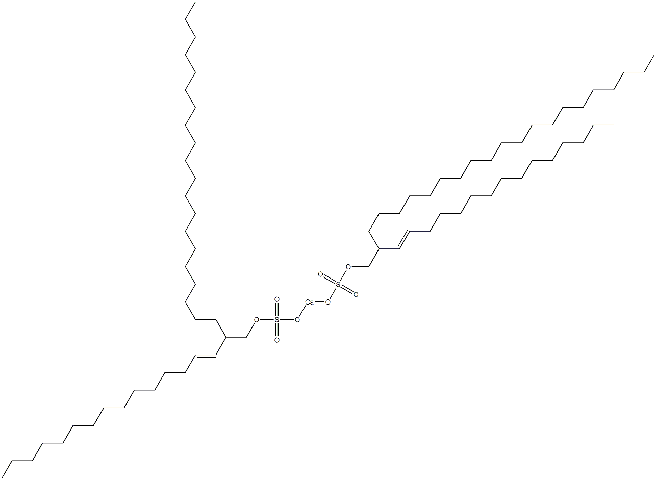 Bis[2-(1-pentadecenyl)docosyloxysulfonyloxy]calcium Struktur