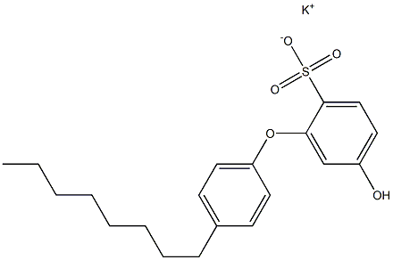 5-Hydroxy-4'-octyl[oxybisbenzene]-2-sulfonic acid potassium salt Struktur