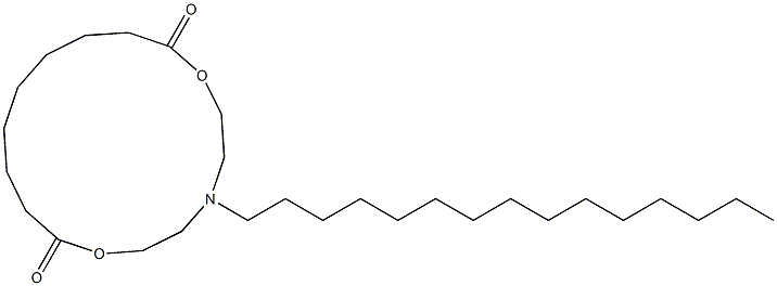 5-Pentadecyl-2,8-dioxa-5-azacyclohexadecane-1,9-dione Struktur