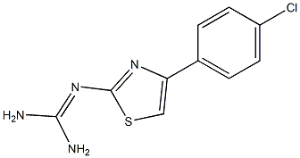 N-(Diaminomethylene)-4-(4-chlorophenyl)thiazole-2-amine Struktur