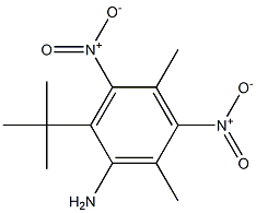 2-tert-Butyl-4,6-dimethyl-3,5-dinitroaniline Struktur