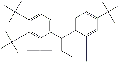 1-(2,3,4-Tri-tert-butylphenyl)-1-(2,4-di-tert-butylphenyl)propane Struktur