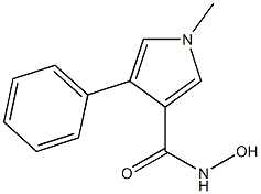 1-Methyl-3-hydroxyaminocarbonyl-4-phenyl-1H-pyrrole Struktur