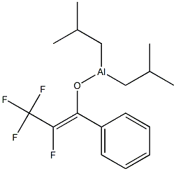 Diisobutyl[(E)-1-phenyl-2,3,3,3-tetrafluoro-1-propenyloxy]aluminum Struktur