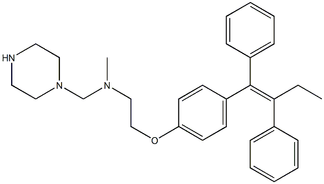 Piperazinyltamoxifen Struktur