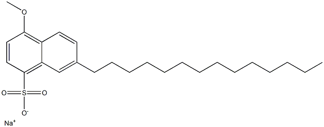 4-Methoxy-7-tetradecyl-1-naphthalenesulfonic acid sodium salt Struktur