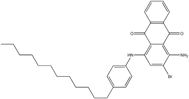 1-Amino-2-bromo-4-(4-dodecylanilino)anthraquinone Struktur