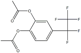 4-(Pentafluoroethyl)benzene-1,2-diol diacetate Struktur