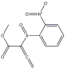 2-[(2-Nitrophenyl)sulfinyl]-2,3-butadienoic acid methyl ester Struktur