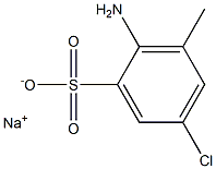 2-Amino-5-chloro-3-methylbenzenesulfonic acid sodium salt Struktur