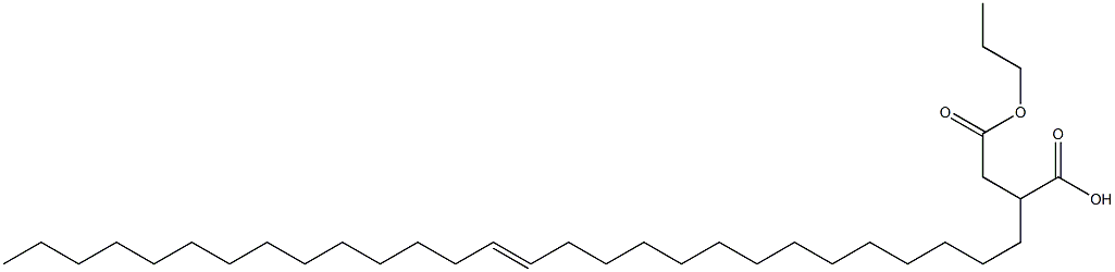 2-(14-Octacosenyl)succinic acid 1-hydrogen 4-propyl ester Struktur