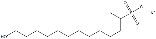 13-Hydroxytridecane-2-sulfonic acid potassium salt Struktur