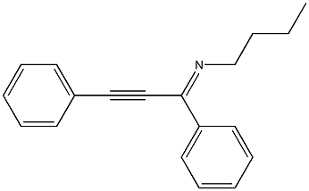 N-Butyl-1-(phenyl)-3-phenyl-2-propyn-1-imine Struktur